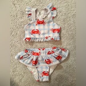 Sugar Smocks crab bikini, size 3T